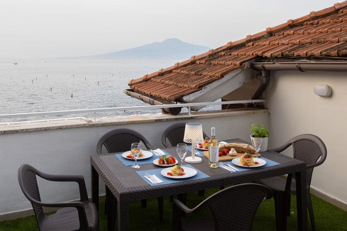 Sorrentovibes - Seaview Home On The Beach & Amazing Views Terrace Exterior foto